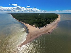 Veduta di capo Kolka. l'estrema punta settentrionale della Curlandia