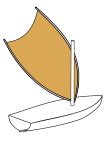 New Guinea crab claw sail