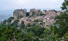 A general view of Saignon