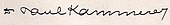 signature de Paul Kammerer