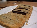 Chinese pancake using sweet bean paste as an ingredient