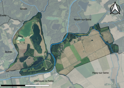 Carte orhophotogrammétrique de la commune.