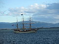 Europa sailing off Ushuaia, Argentina