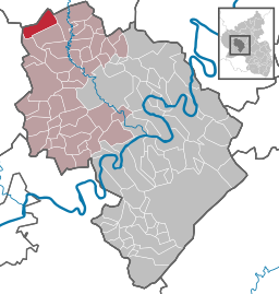 Läget för Meerfeld i Landkreis Bernkastel-Wittlich