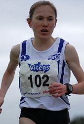 Nathalie De Vos tijdens de Silvestercross 2007