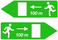 S-990 Indicative arrow sign emergency sign in tunnels