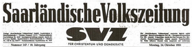 Logo der Tageszeitung Saarländische Volkszeitung