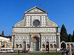 Volutgavel på Santa Maria Novella