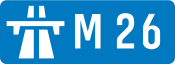 M26 motorway shield