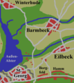 Mapa del Barmbek històric