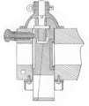 Section through the closure of a double wedge C64/67