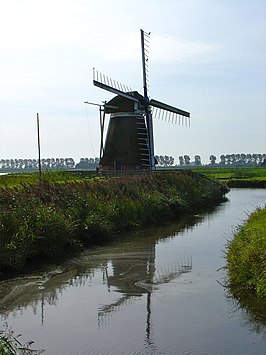 Poldermolen de Meervogel in Hoeksmeer