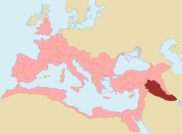 Mesopotamia als provincie van het Romeinse Rijk in 117.