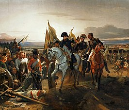 Napoleon at the Battle of Friedland, door Horace Vernet