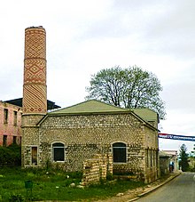 Bild der Moschee aus 2013 nach der Zerstörung von Armenischen Streitkräften