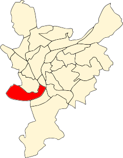 Location of Sclessin in Liège