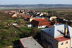 Vanovice z věže českobratrského kostela