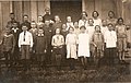 Anno scolastico 1924-25 con l'insegnante prof. G.B. Angela