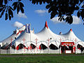 Billy Smart Circus' telt opstillet i Cambridge, UK, 2004.