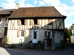 Maison à colombages.