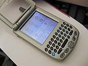 Palm Treo 300, unusual flip-up form