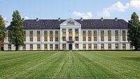 Schloss Augustenburg, Blick von Westen auf die Gartenfassade