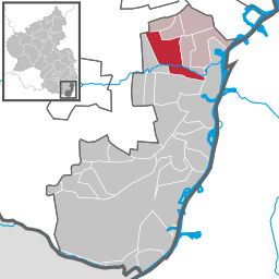 Läget för Lustadt i Landkreis Germersheim