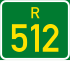 Regional route R512 shield