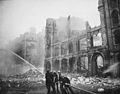 Image 2Firefighters putting out flames after an air raid during The Blitz, 1941 (from History of London)