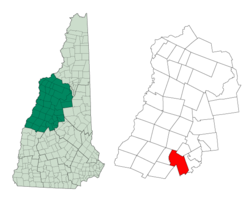 Location in Grafton County, New Hampshire