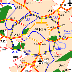 Carte de la route.