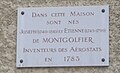 Plaque commémorative.