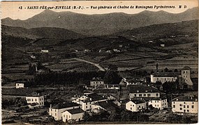 Vue générale et chaine de mont-agnes p^ynéréennes.