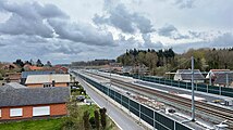 Zicht op het station