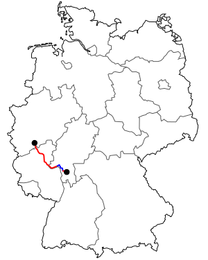 Verlauf der B 42