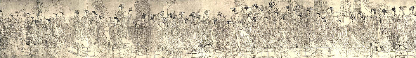 Zevenentachtig goden (八十七神仙图卷), fresco