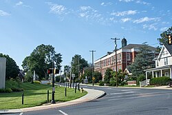 The intersection of Frederick Street and N. George Street in Millersville, Pennsylvania.