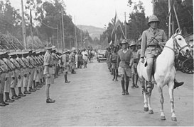 Britische Truppen beim Einmarsch 1941, an deren Spitze Orde Wingate