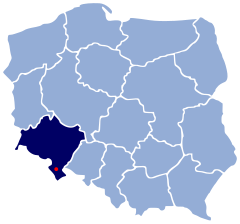 Localização de Duszniki-Zdrój na Polónia