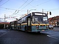 De 7408 (museumtrolley) bij de trolleyloods in Gentbrugge in november 2009.