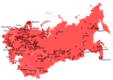 Map of all gulag locations