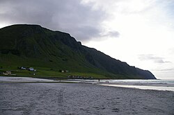 Refvikstranden beach in Refvik