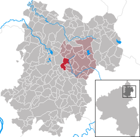 Poziția Rothenbach pe harta districtului Westerwaldkreis