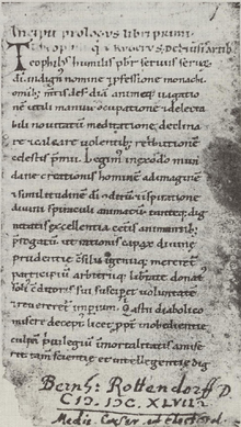 page du manuscrit