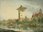 De Smeetoren aan de Stadsbuitengracht in 1818.