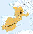 Around 500, the Visigoths ruled large parts of what is now France, Spain, Andorra and Portugal.