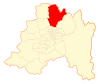 Map of Colina commune in Santiago Metropolitan Region