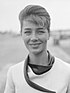 Promotional photograph of Emmanuelle Riva smiling and looking to the front