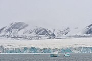 Inostrantsev Glacier terminus (76°28′N 66°5′E﻿ / ﻿76.467°N 66.083°E﻿ / 76.467; 66.083)