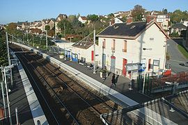 La gare de Juziers.